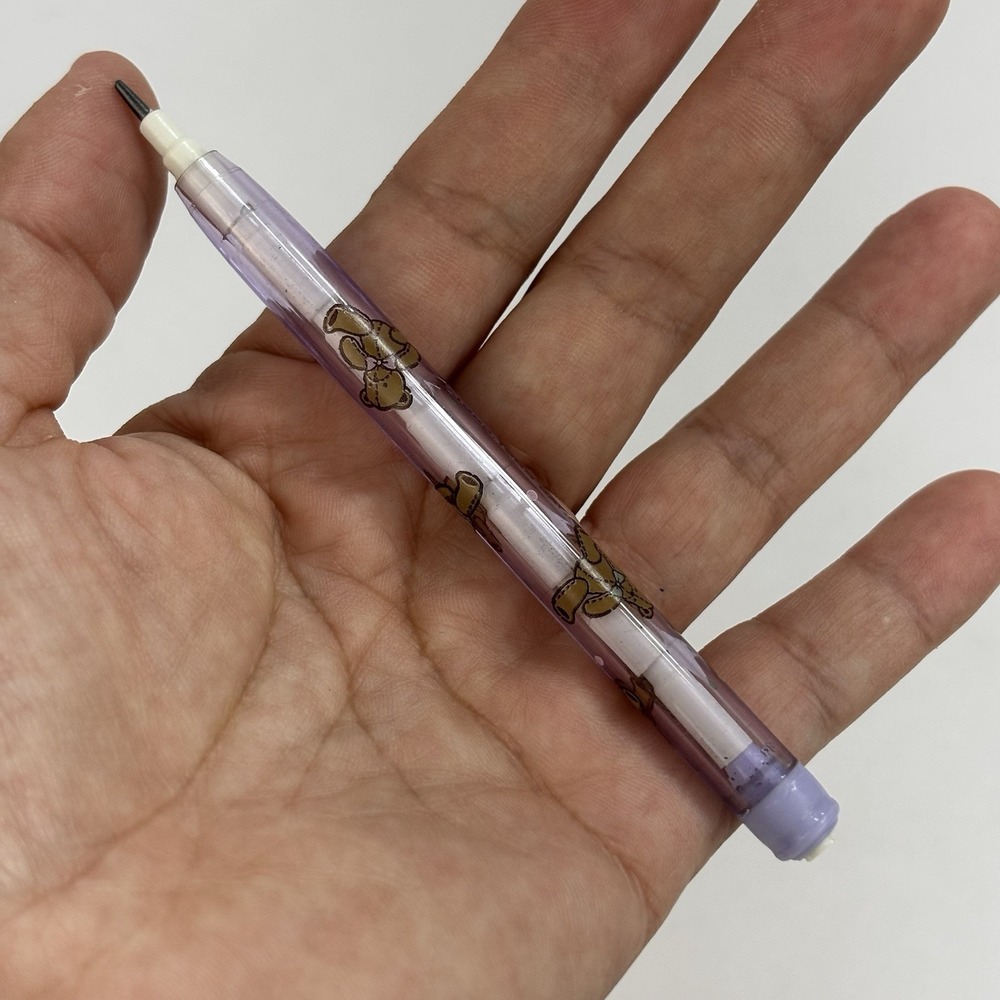 Vintage Sanrio Pop A Point Pen Teddy Bears Purple 1989